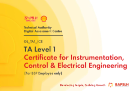 [BSP ONLY] TA Level 1 Certificate for Instrumentation, Control and Electrical Engineering (GL_TA1_ICE)