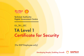 [BSP ONLY] TA Level 1 Certificate for Security (GL_TA1_SEC)